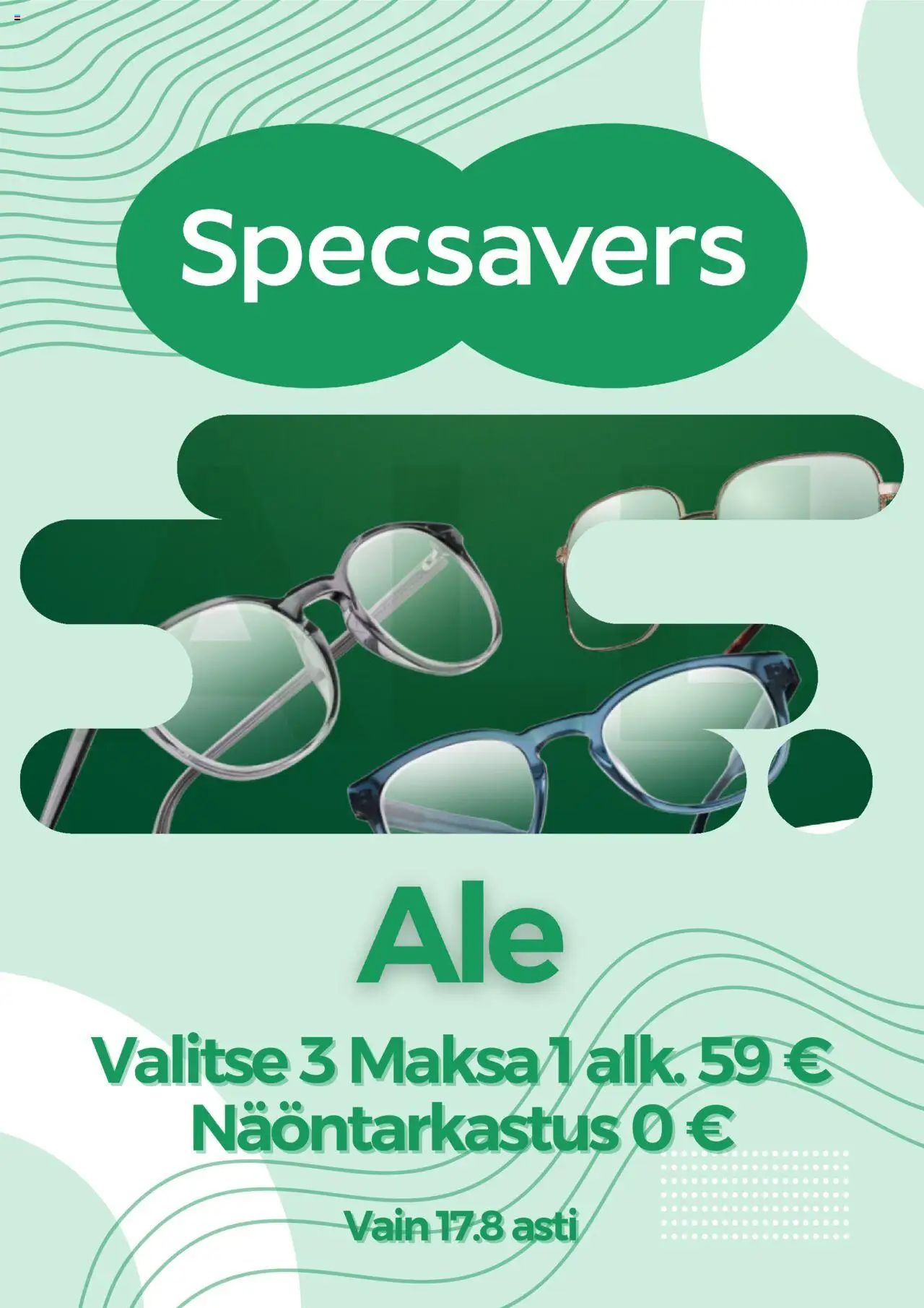 Specsavers-kaupan Tarjoukset voimassa 21/07/2025 - Sivulla 1