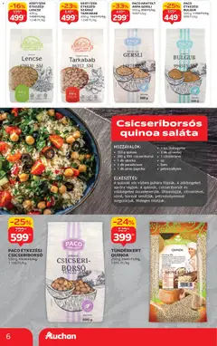 Auchan - Akciós újság Auchan megtekintése, amely érvényes 2025.10.30.-től | Oldal: 6