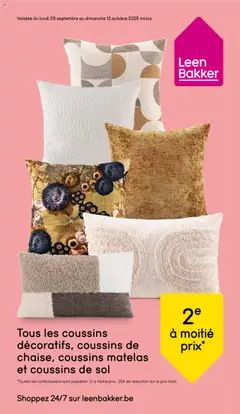 Prévisualisation de Publicité du magasin Leen Bakker formulaire valide 29/09/2025