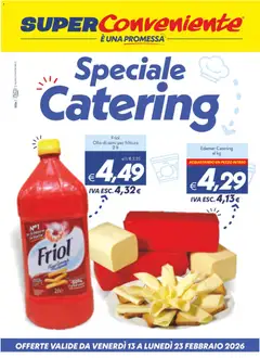 Anteprima dell'opuscolo Volantino Catering Enna, Misterbianco dal negozio SuperConveniente valido da 13/02/2026