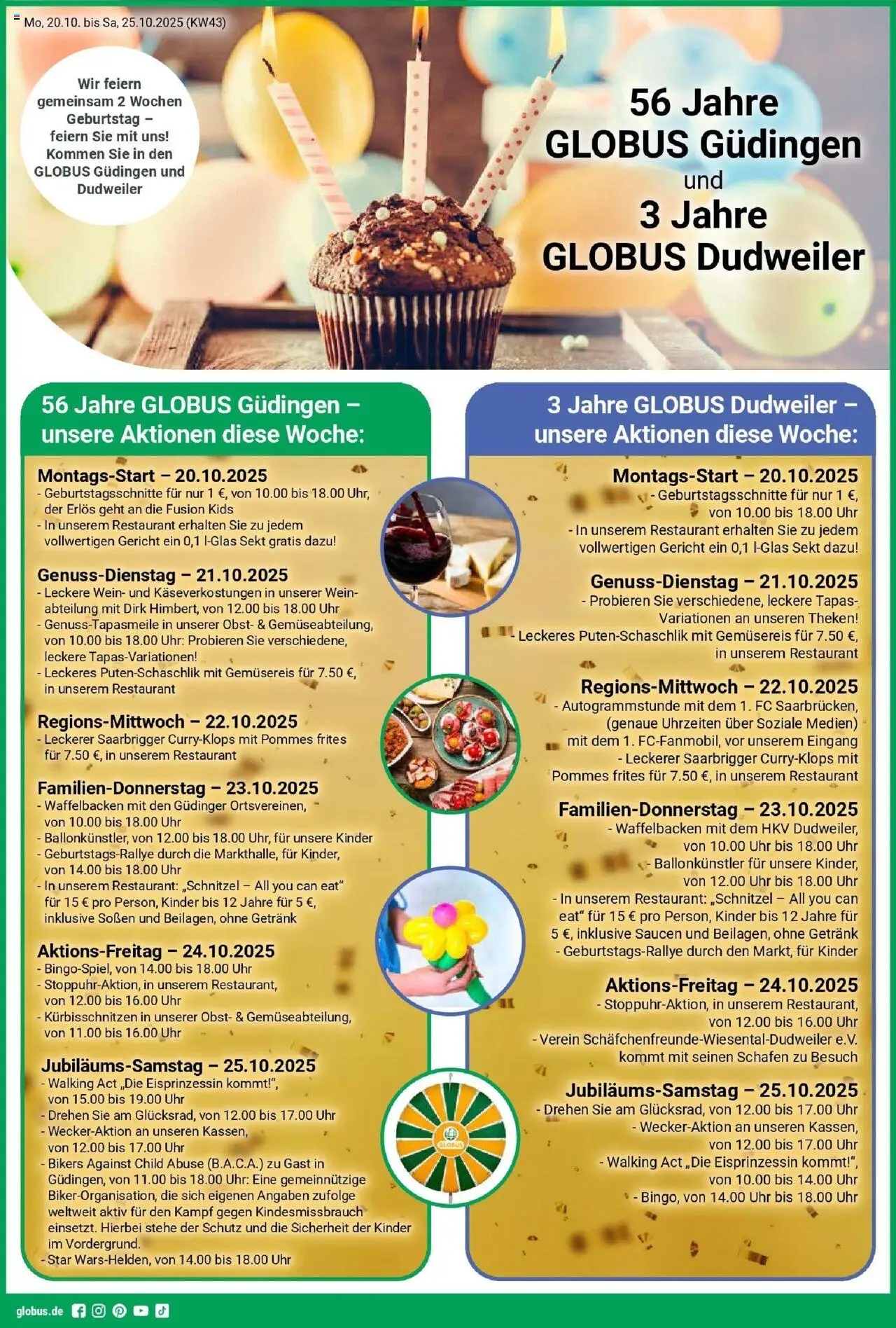 Globus Prospekt ab Montag 19.10.2025 > Prospekt Saarbrücken-Dudweiler	