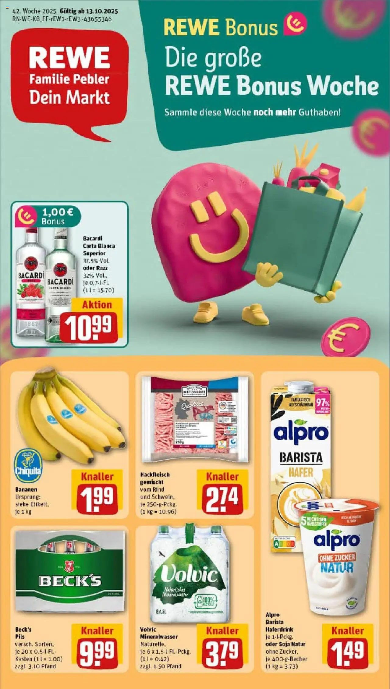 REWE Prospekt ab 13.10.2025 nächste Woche - Prospekt Nassau	