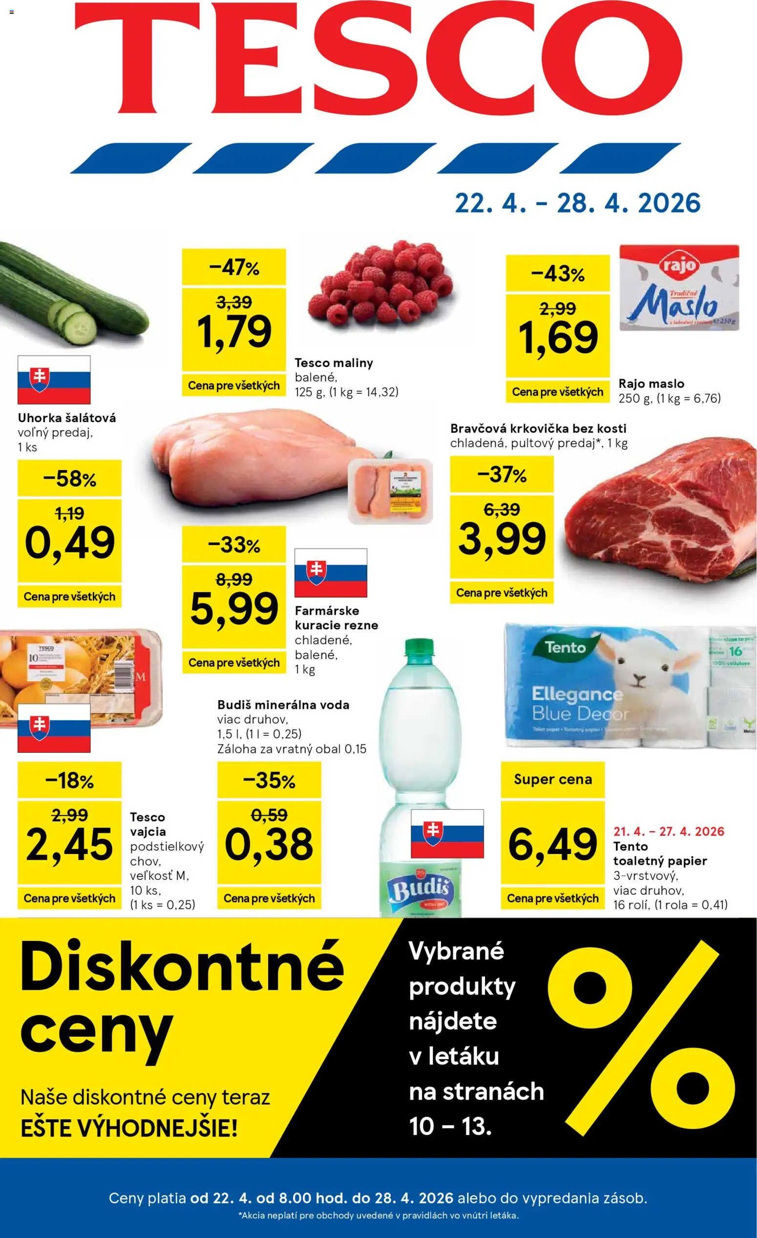 Náhľad Tesco letáku platného od 22.04.2026