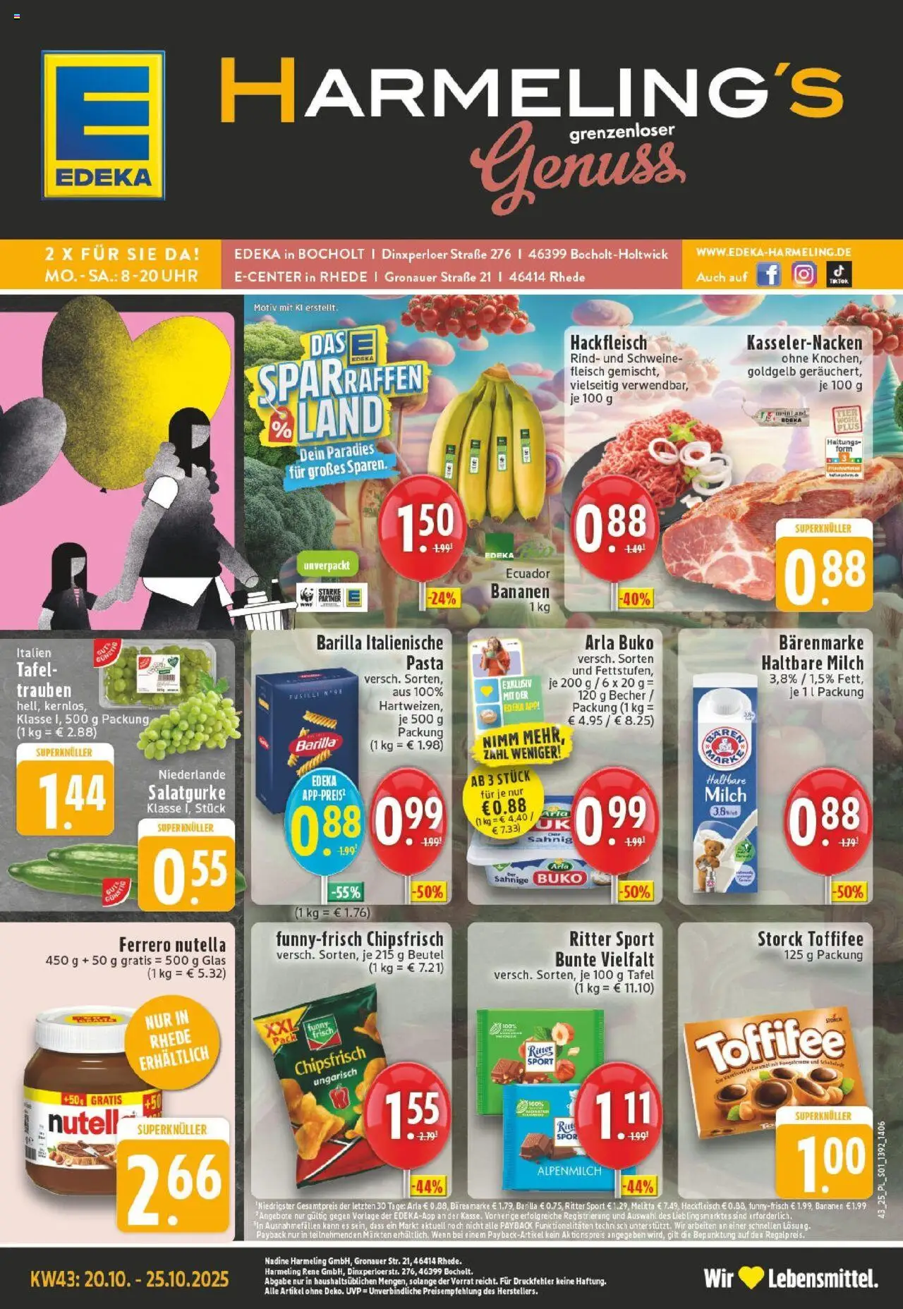 EDEKA Prospekt ab 19.10.2025 - Prospekt Bocholt - Holtwick Online