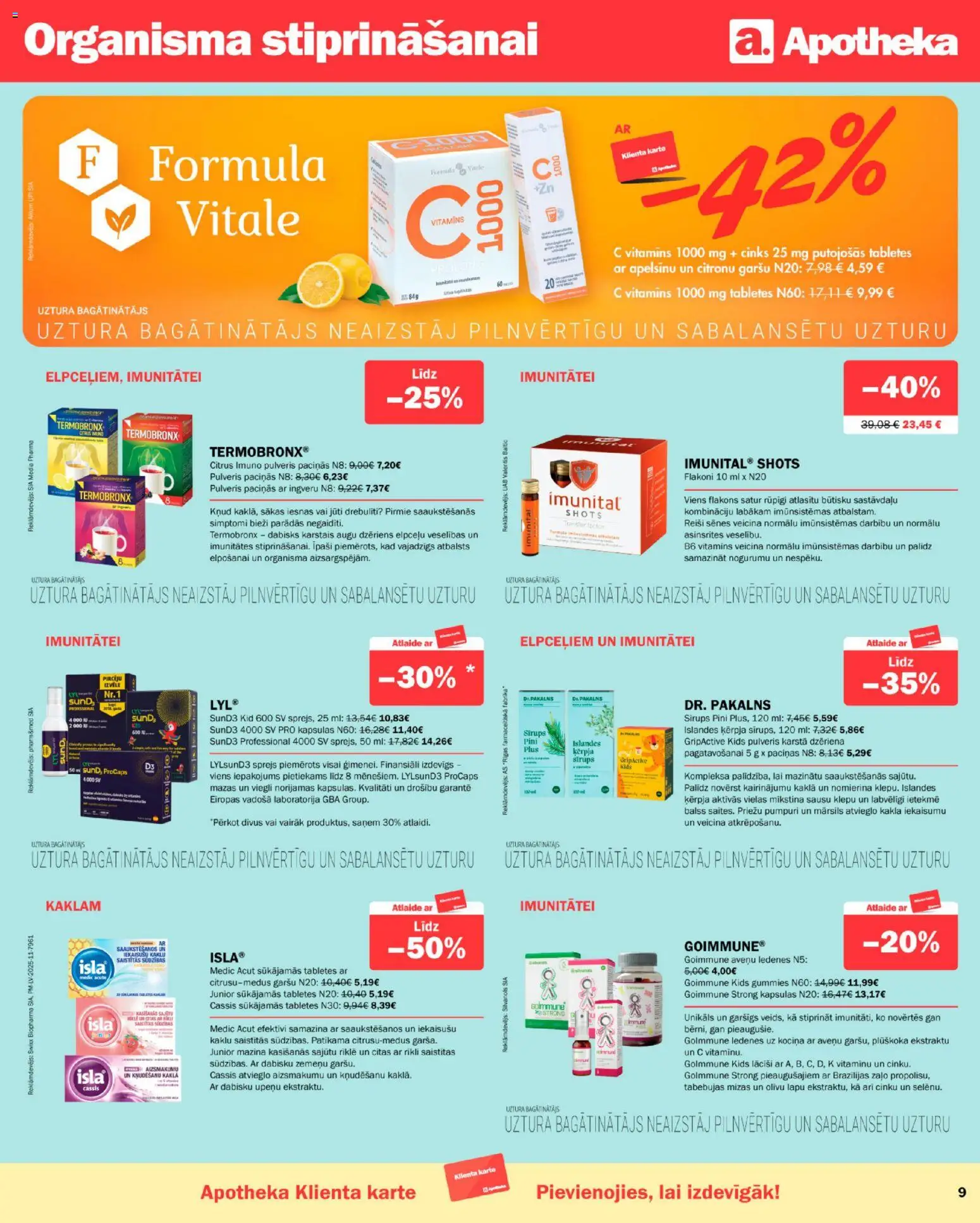 Skatīt Apotheka akciju bukletu, derīgs no 2026.01.01