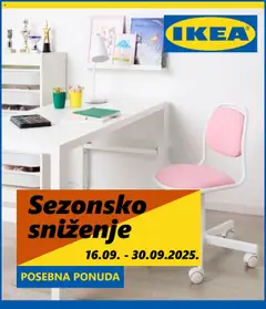 Pregled letka Katalog trgovine IKEA vrijedi od 16.09.2025