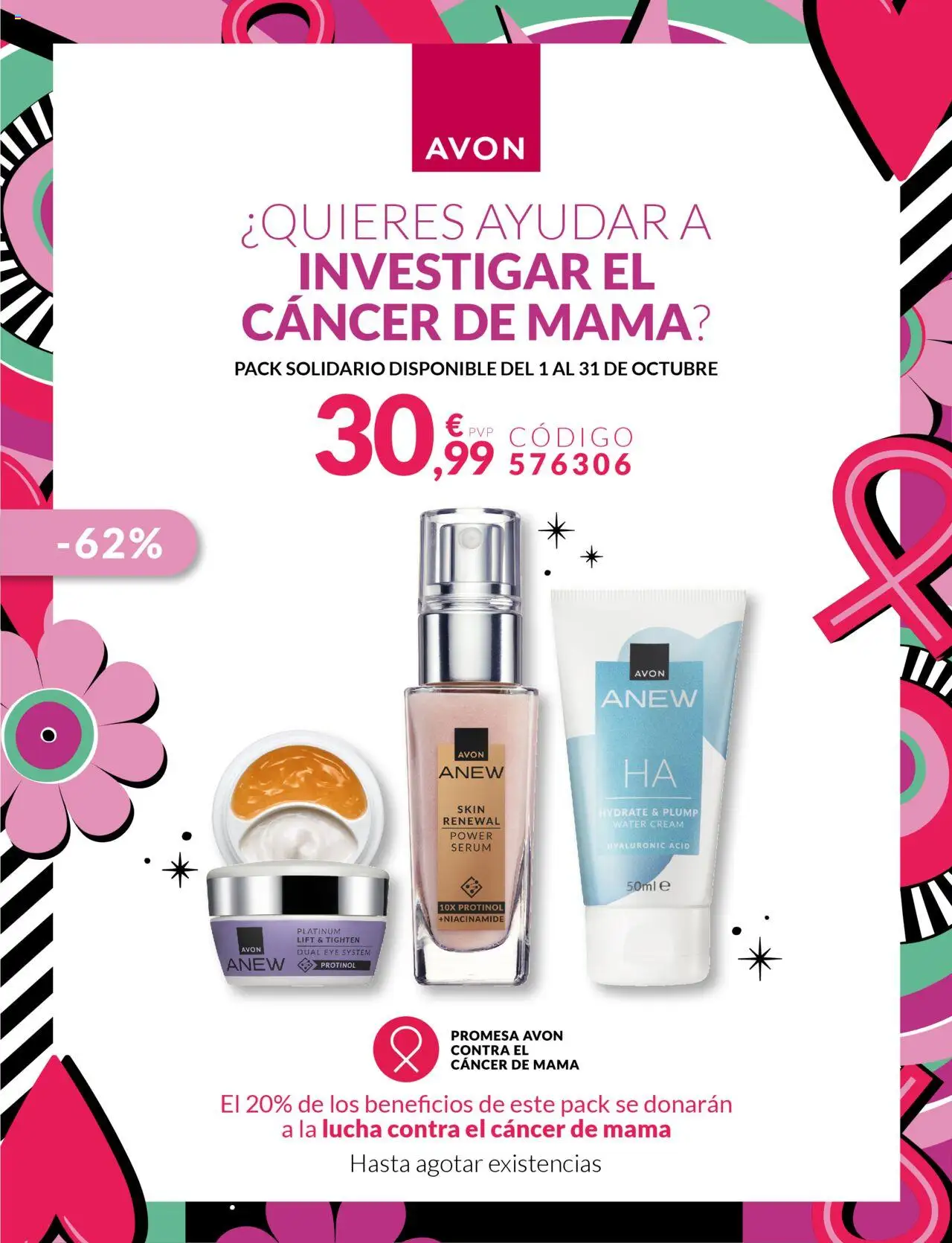 AVON catálogo Octubre 2025 - Pack Solidario