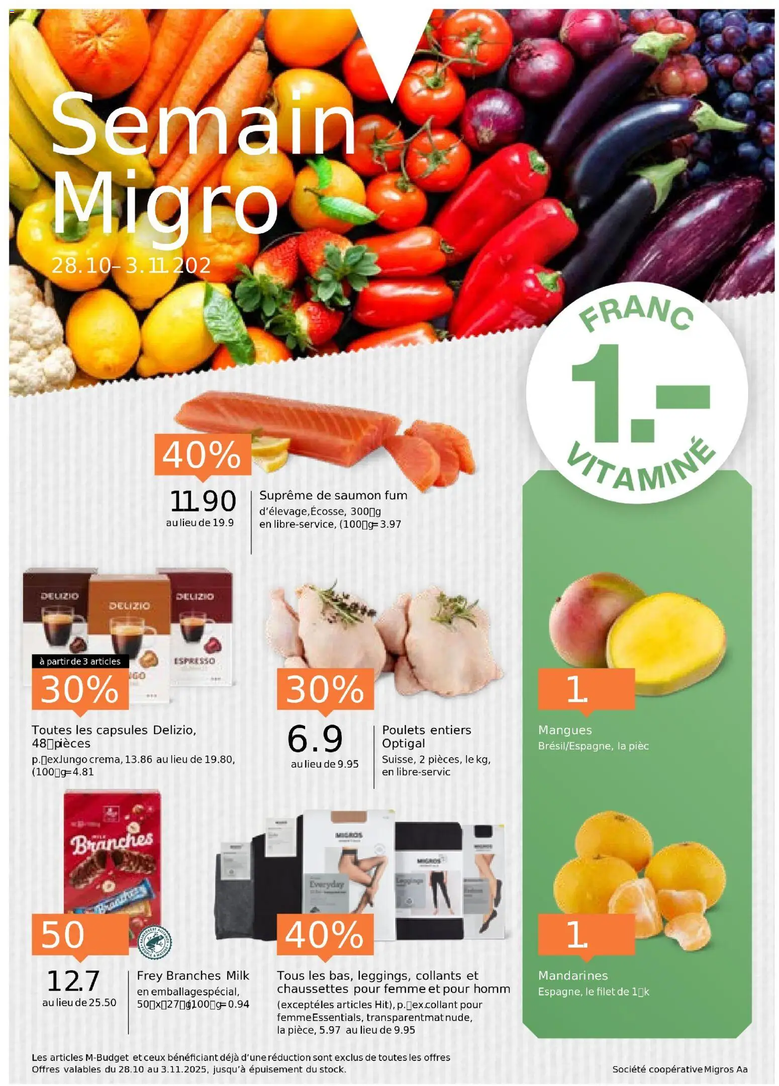 Migros Aktionen FR ab 28.10.2025 - Seitennummer 1