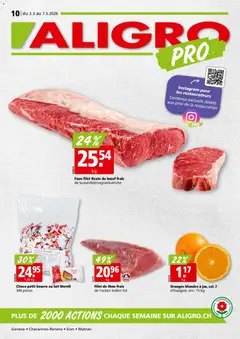 Vorschau des Merkblatts Aktionen Chavannes, Matran, Genève, Sion vom Shop Aligro gültig von 02.03.2026 bis 07.03.2026