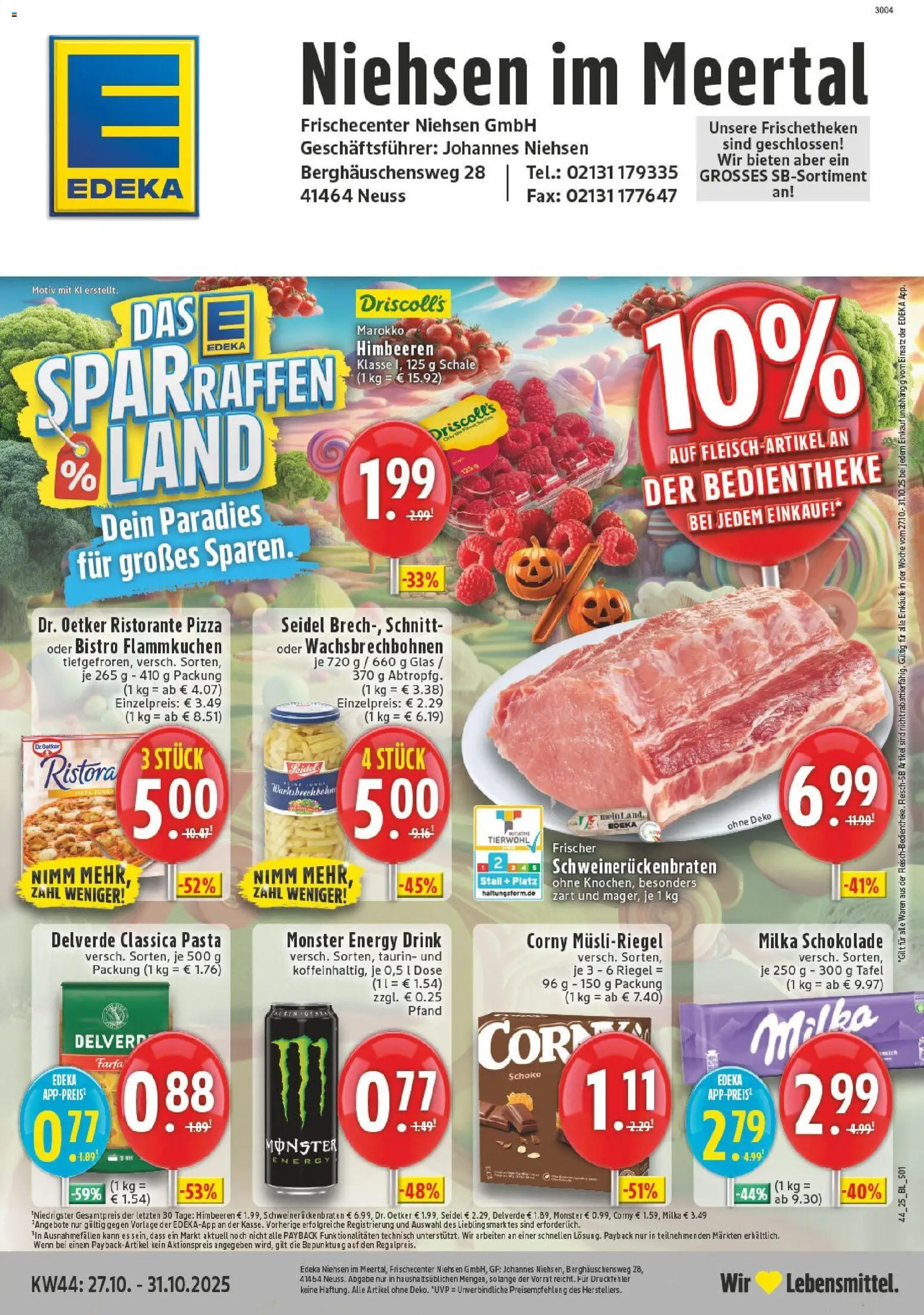 Vorschau von dem Prospekt des Geschäftes Edeka, gültig ab dem 26.10.2025