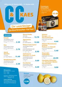 Vorschau von dem Prospekt des Geschäftes C&C, gültig ab dem 20.10.2025