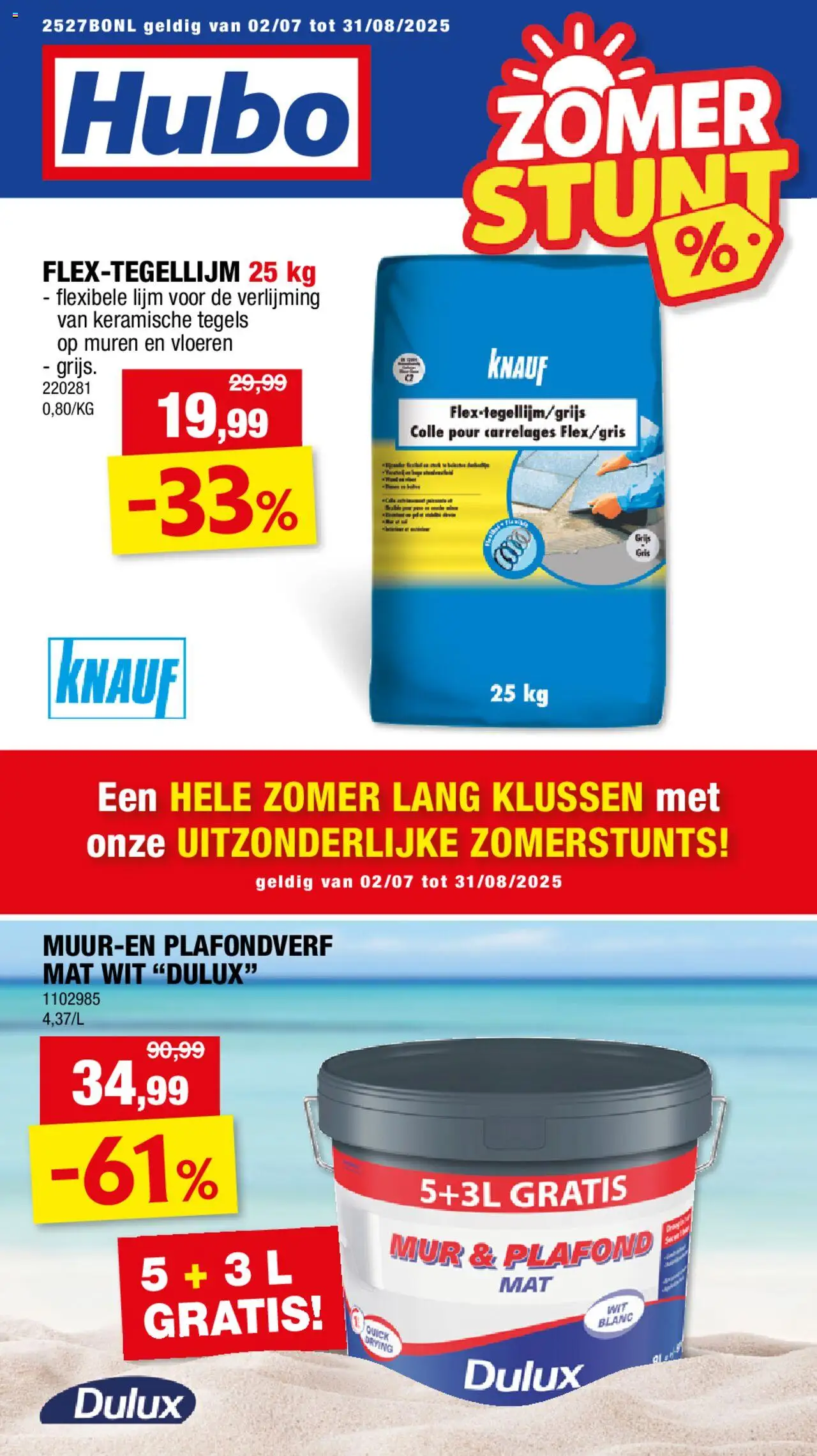 Hubo shop Folder geldig vanaf 02/07/2025 - Paginanummer 1