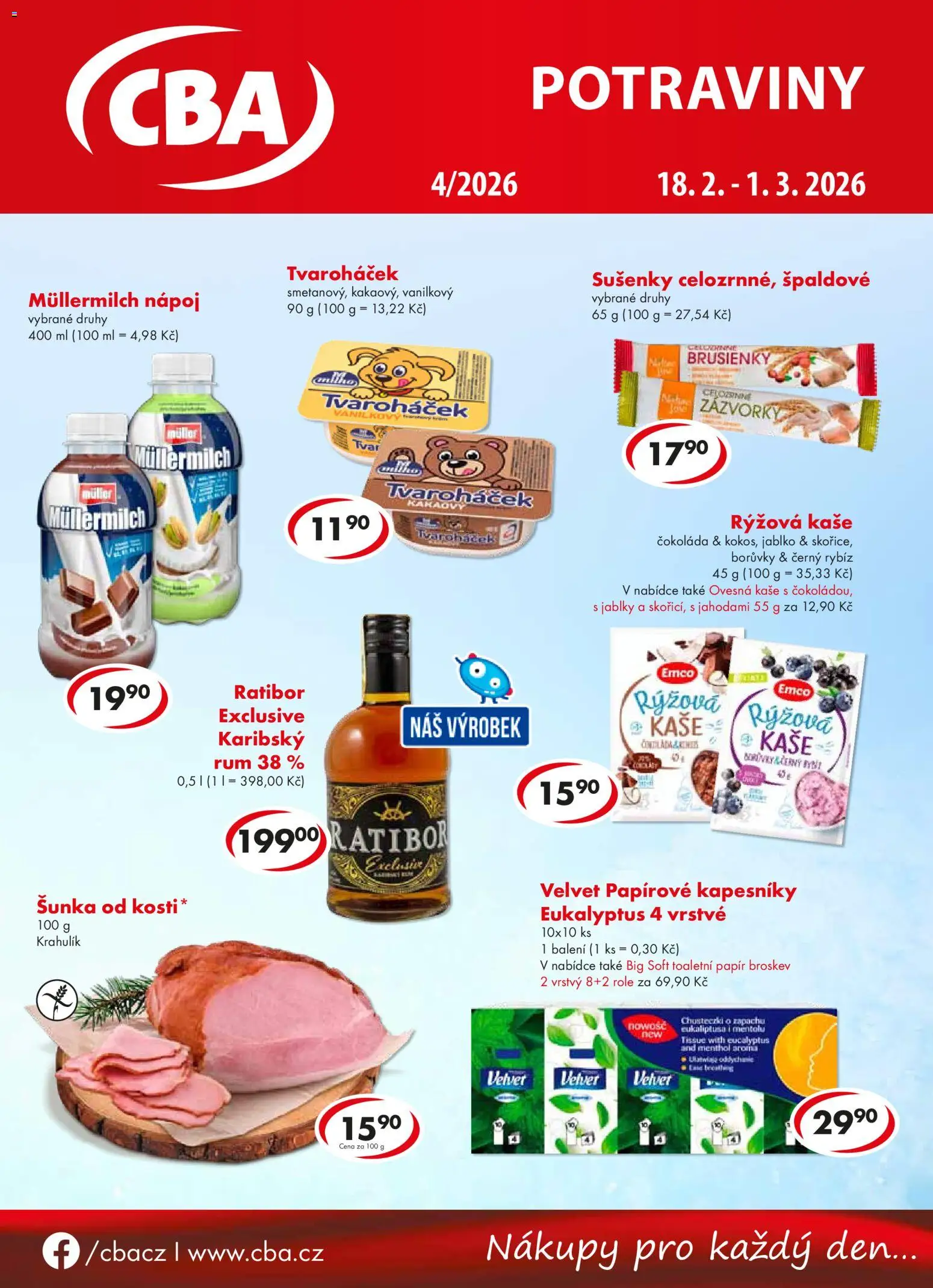 Náhled nabídky: CBA Leták platný od 18.02.2026