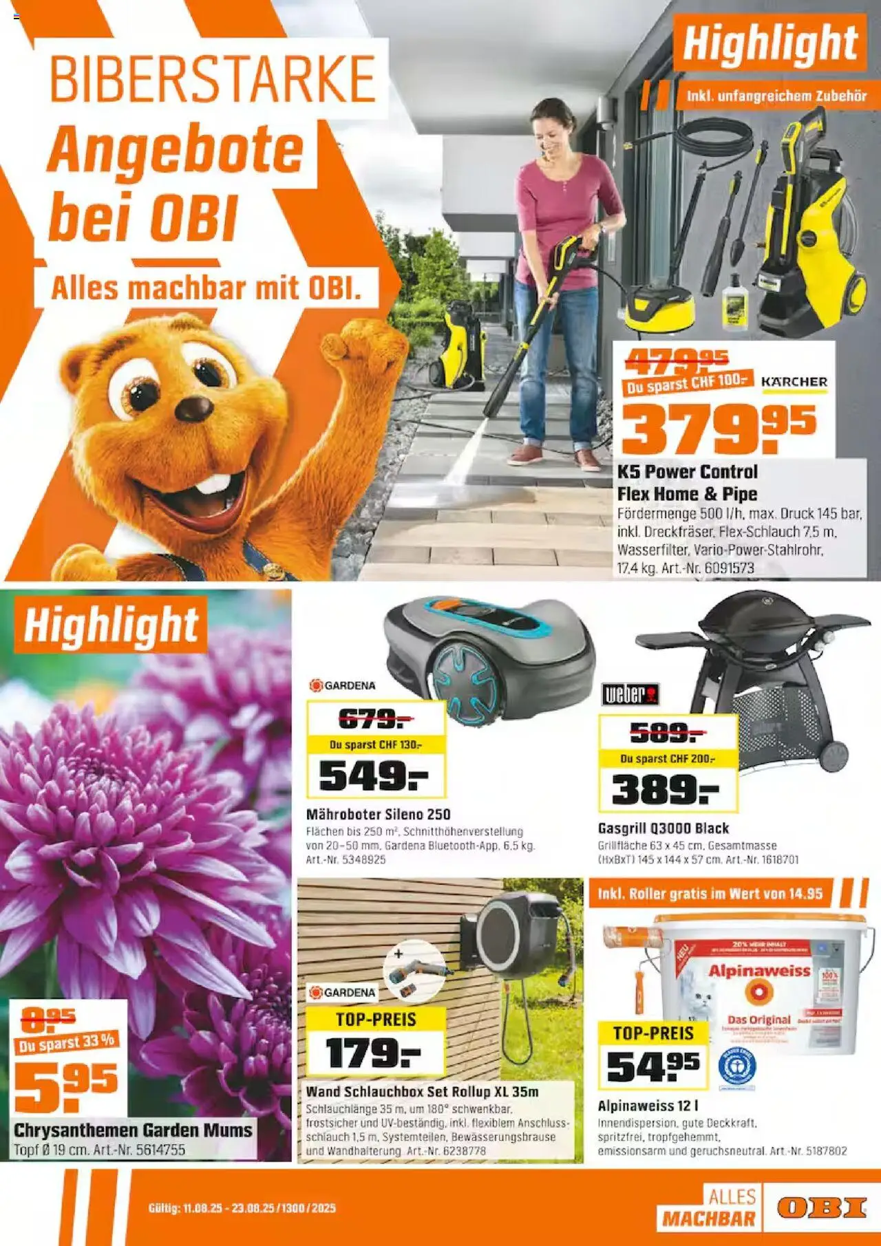 OBI Aktionen ab 11.08.2025 - Seitennummer 1