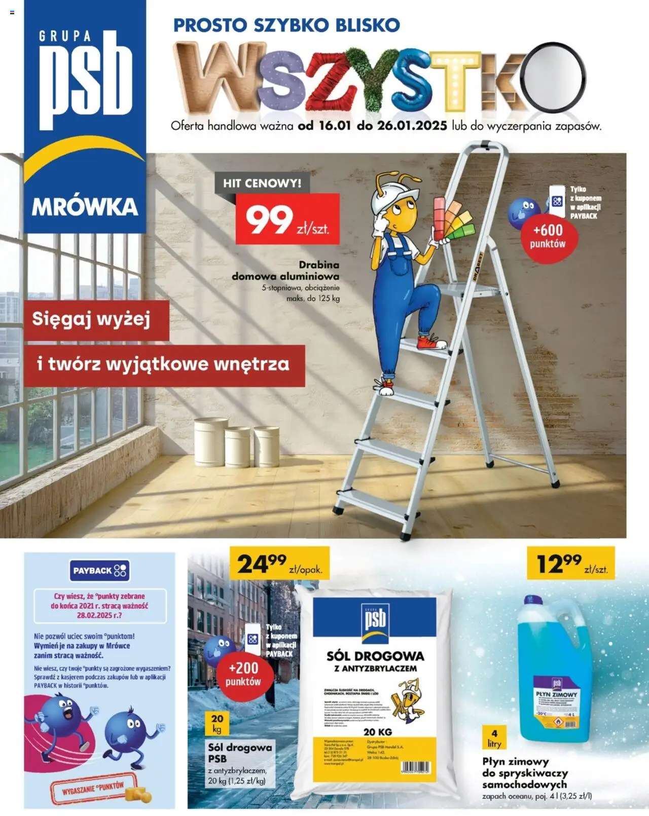 Pogląd gazetki "Gazetka" ze sklepu Mrówka ważnej od 16.01.2025 - Drabina, Sól, Zapach