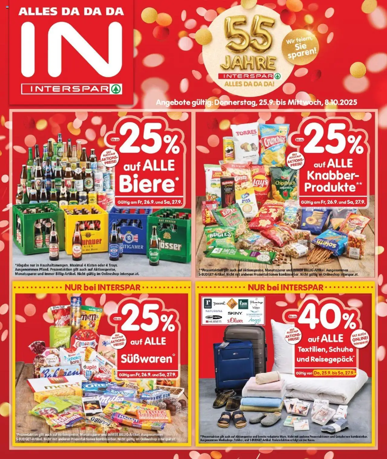  INTERSPAR Flugblatt 25.09.2025 - Angebote "Burgenland" - Seite 1