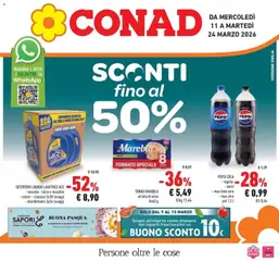 Anteprima dell'opuscolo Conad volantino Parma dal negozio Conad valido da 11/03/2026