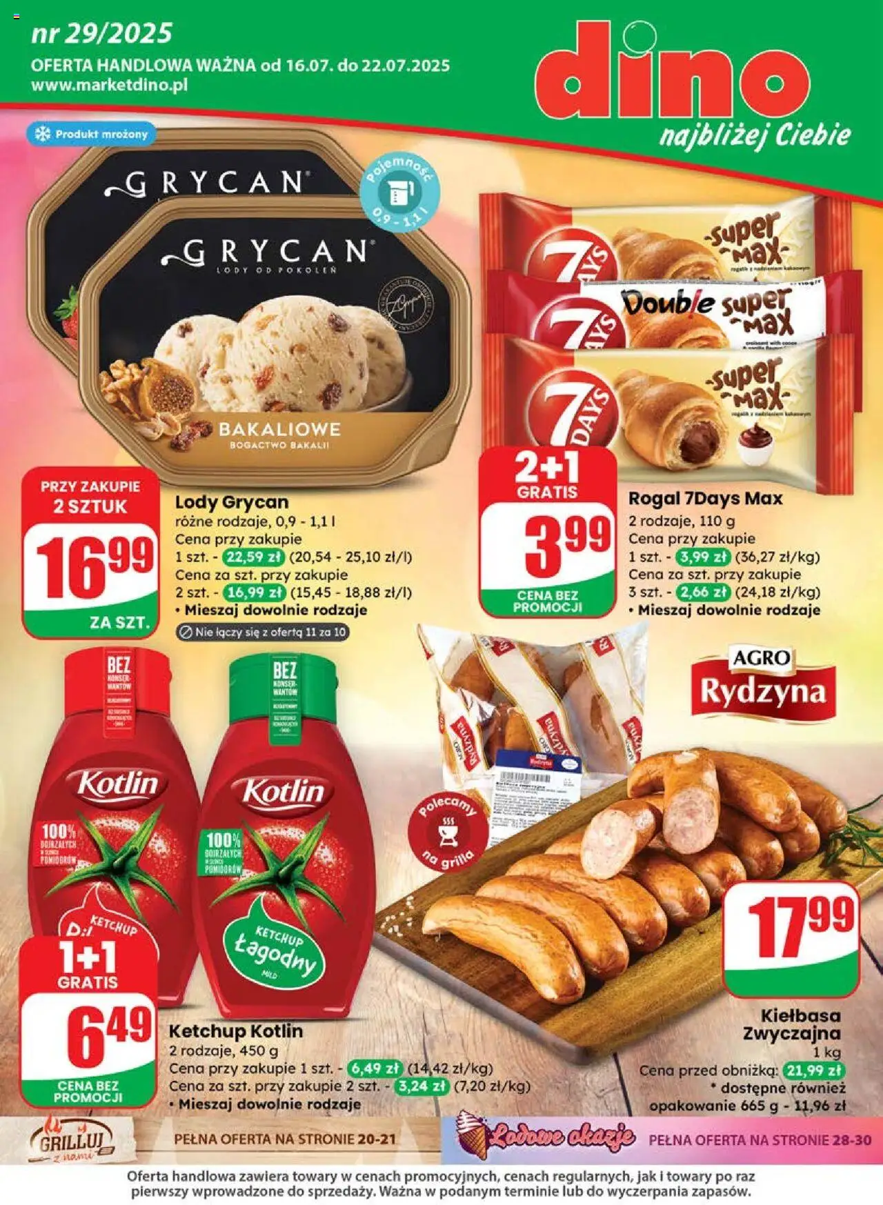 Dino gazetka 16.07.2025 - Aktualna gazetka promocyjna, akcje - Numer strony 1