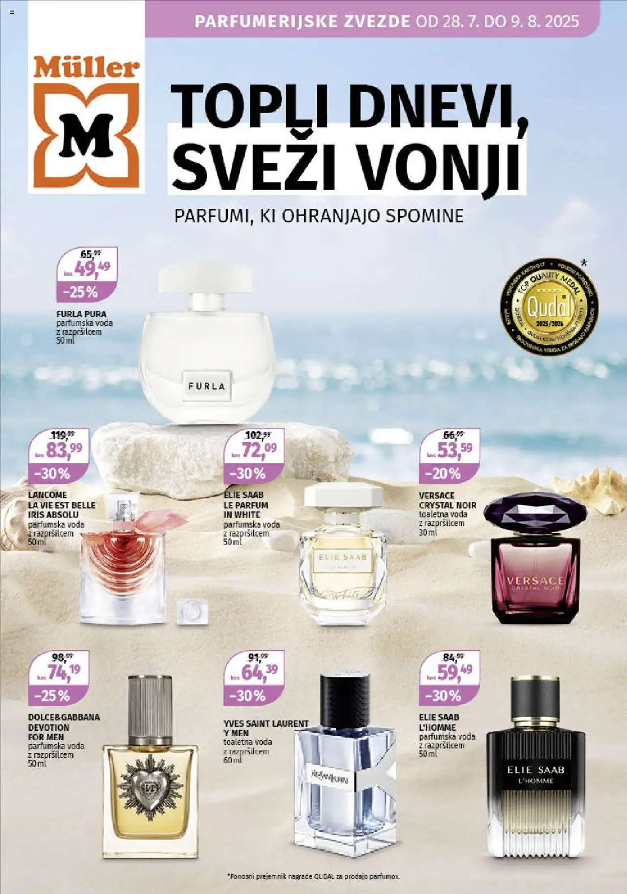 Müller Katalog parfumerijske zvezde od 28.07.2025 - aktualna ponudba - stran 1 - Voda, Parfum, Toaletna voda, Parfumska voda