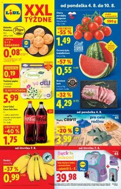 Náhľad Lidl letáku platného od 04.08.2025