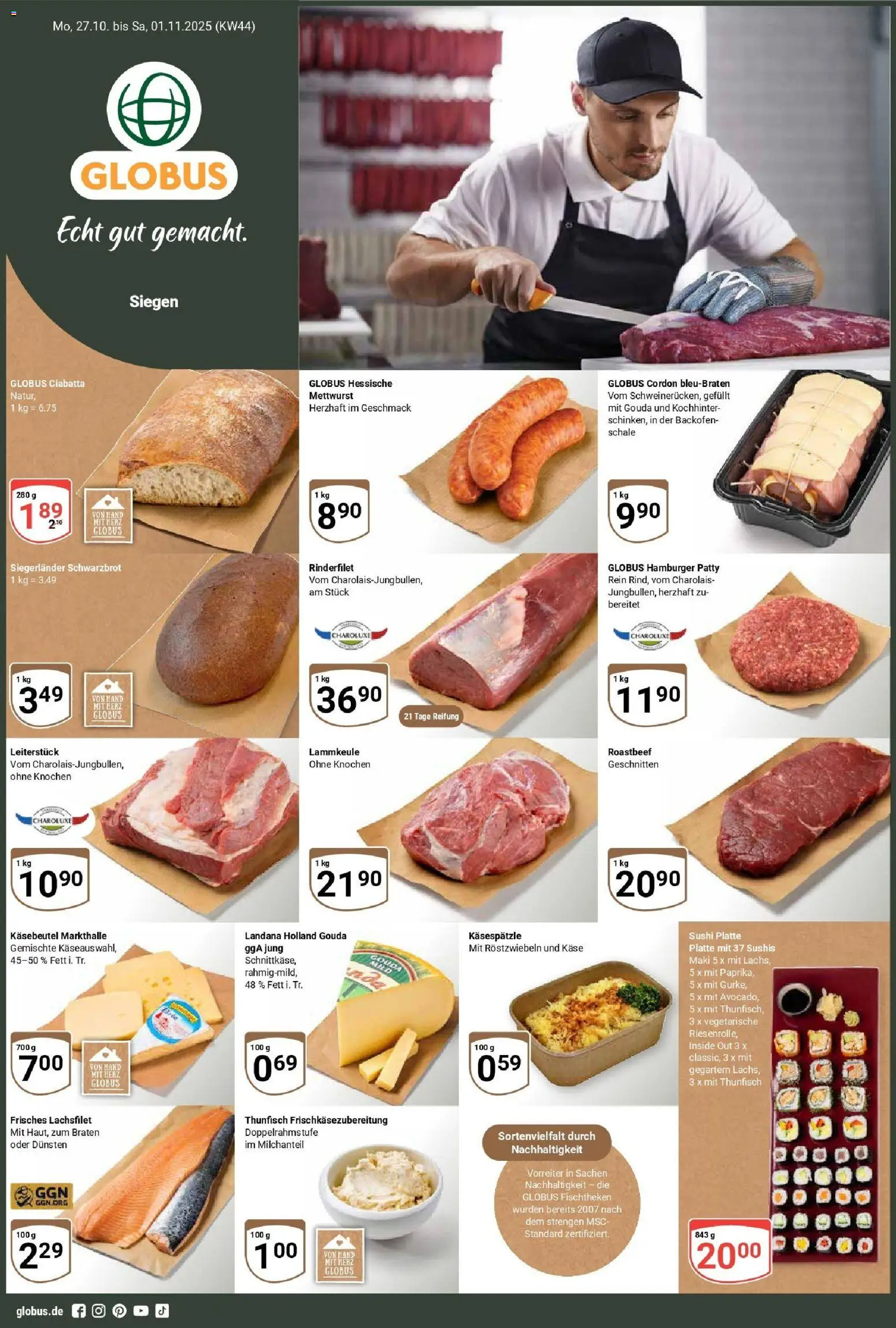 Globus Prospekt ab Montag 26.10.2025 > Prospekt Siegen	