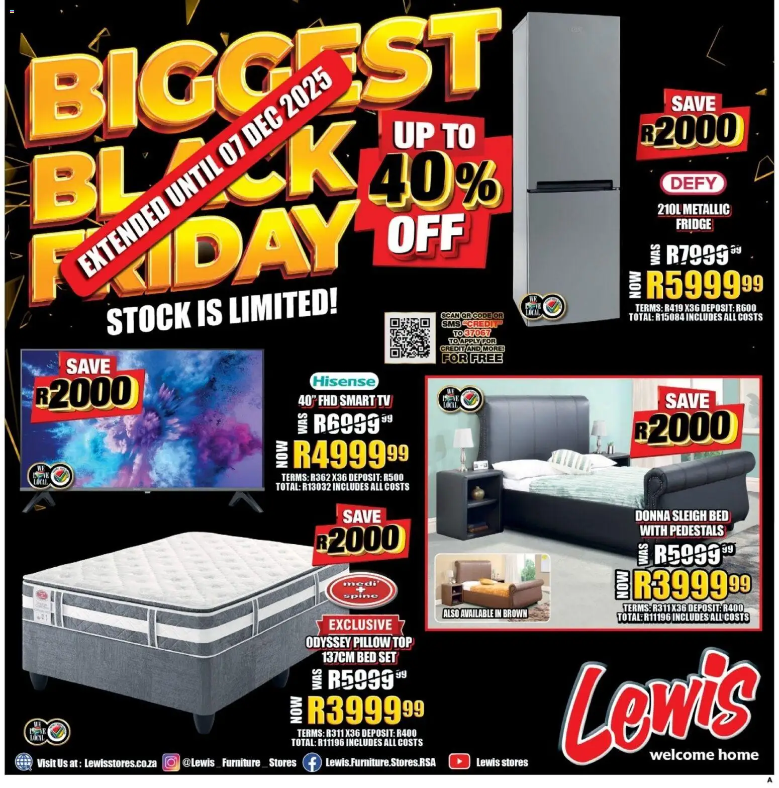 Preview of Lewis Stores flyer valid from 01/12/2025