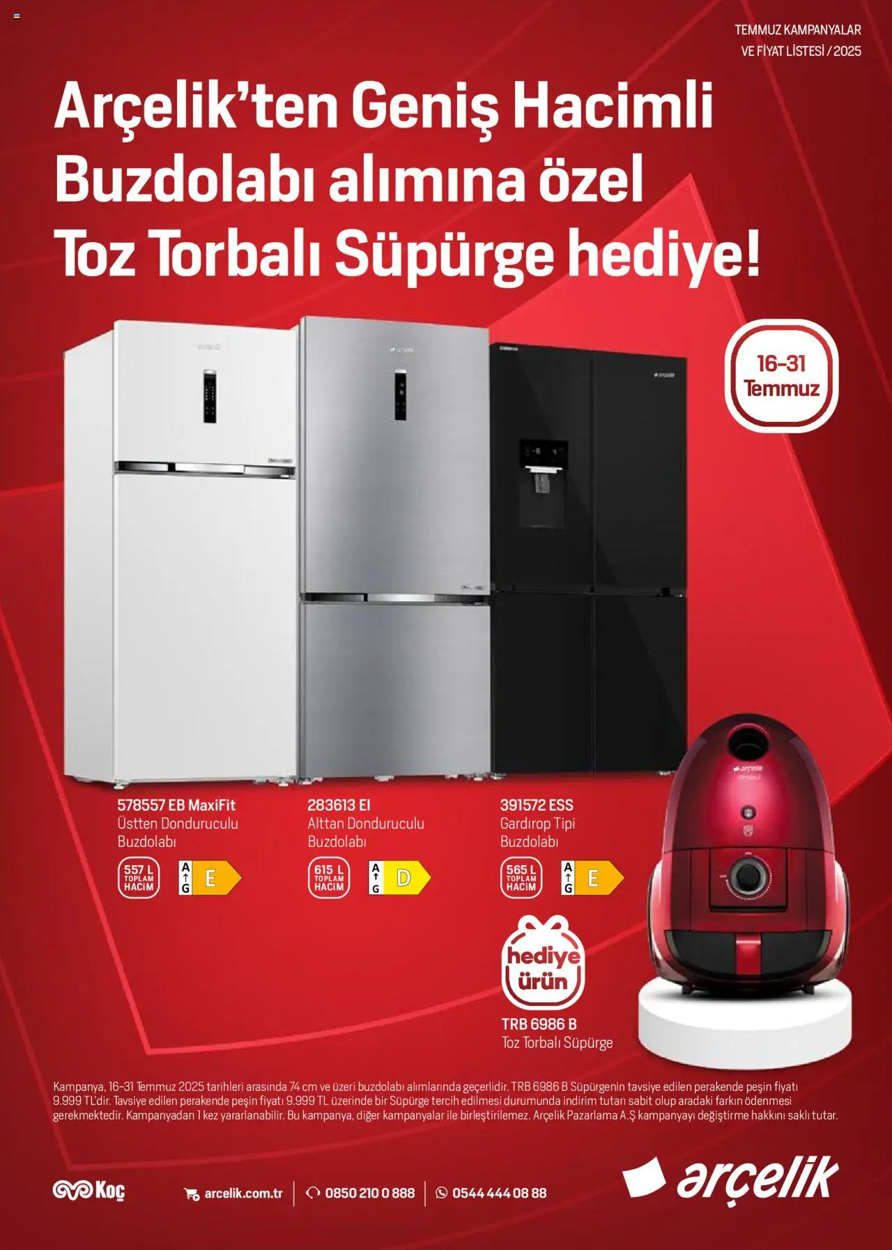 Arçelik Katalog (16 - 31 Temmuz 2025) - Sayfa numarası 1