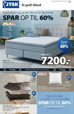 Eksempel på tilbudsavis Tilbudsavis fra butik JYSK gyldig fra 30/01/2026
