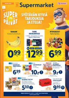 Kaupan K-Supermarket Tarjoukset esikatselu, voimassa 29/01/2026