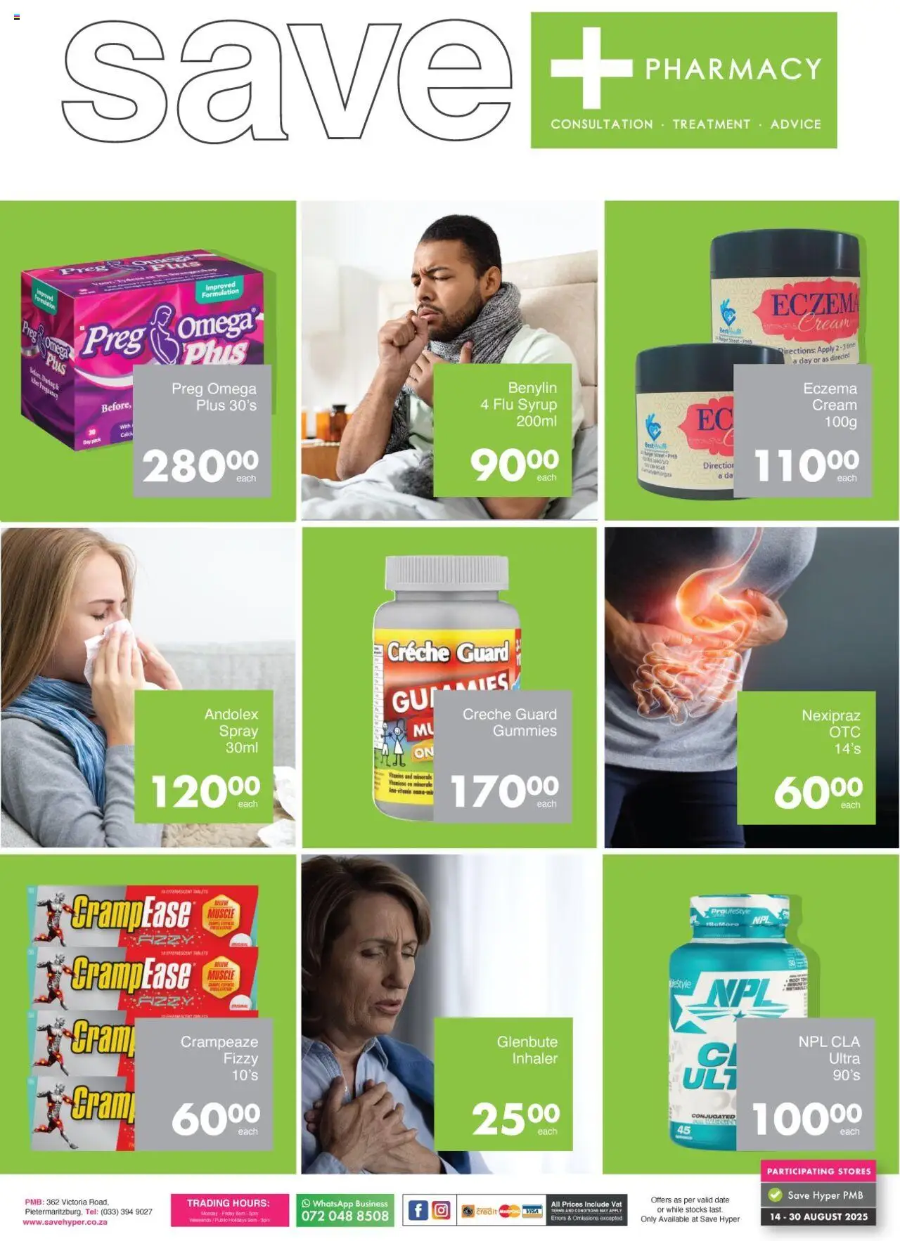 Save Pharmacy Specials from 14/08 - 30/08/2025 > Promotions