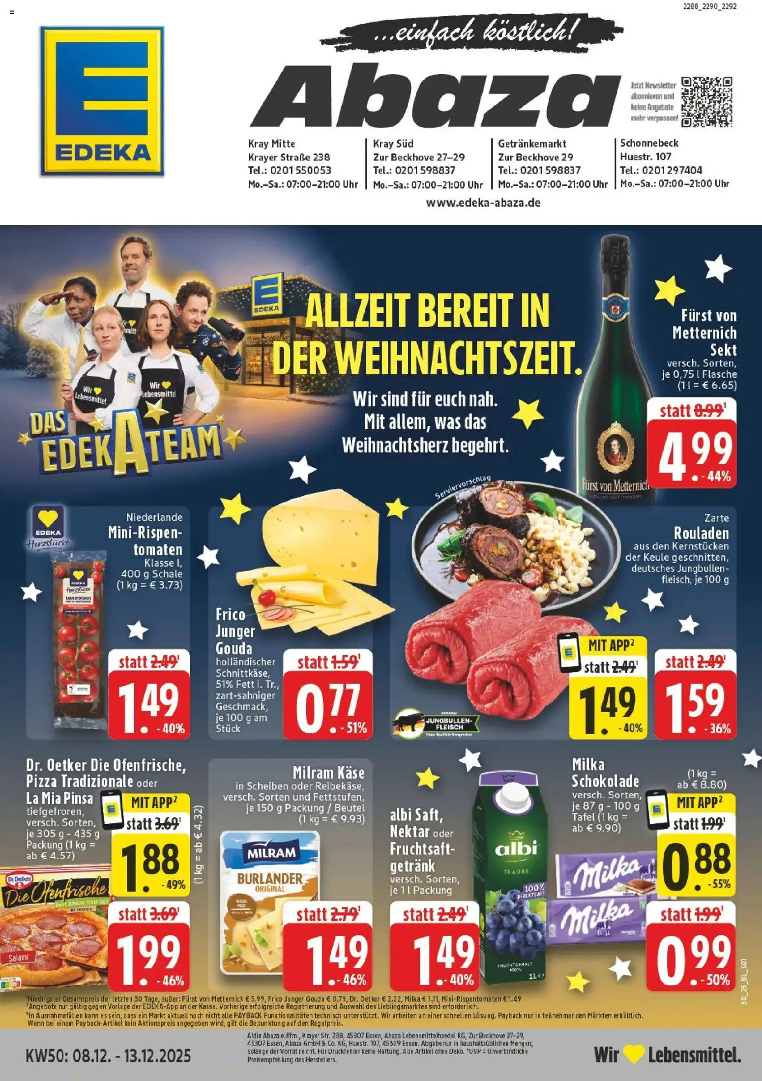 Vorschau von dem Prospekt des Geschäftes Edeka, gültig ab dem 08.12.2025