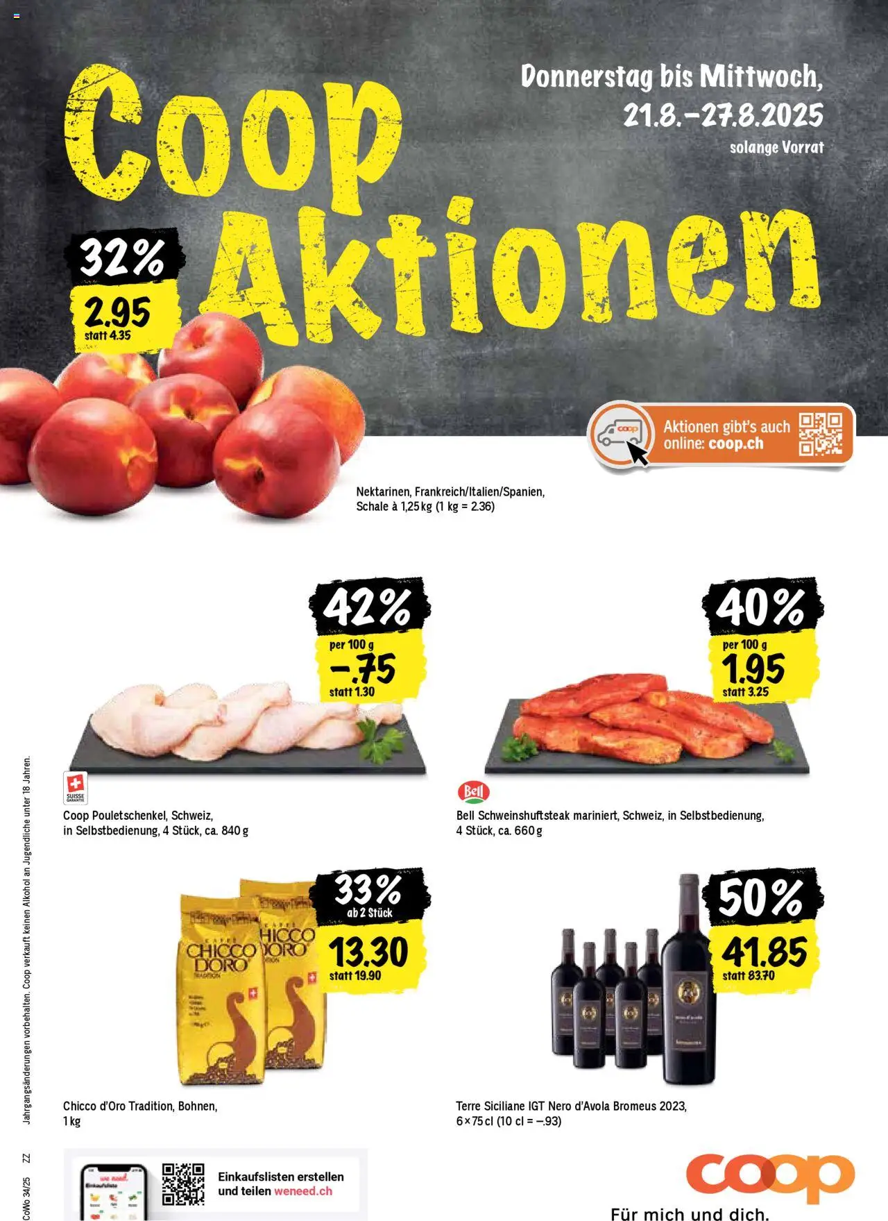 Coop Aktionen ab 21.08.2025 - Nächste woche - Seitennummer 1