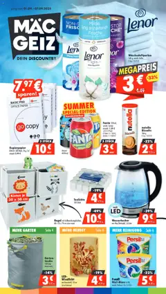 Vorschau von dem Prospekt des Geschäftes Mäc Geiz, gültig ab dem 01.09.2025
