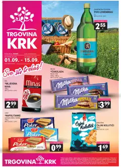 Pregled letka Katalog trgovine Trgovina Krk vrijedi od 01.09.2025