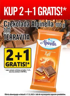 Pogląd gazetki "Promocja - Czekolada Alpinella Toffi" ze sklepu Prim Market ważnej od 05.12.2025
