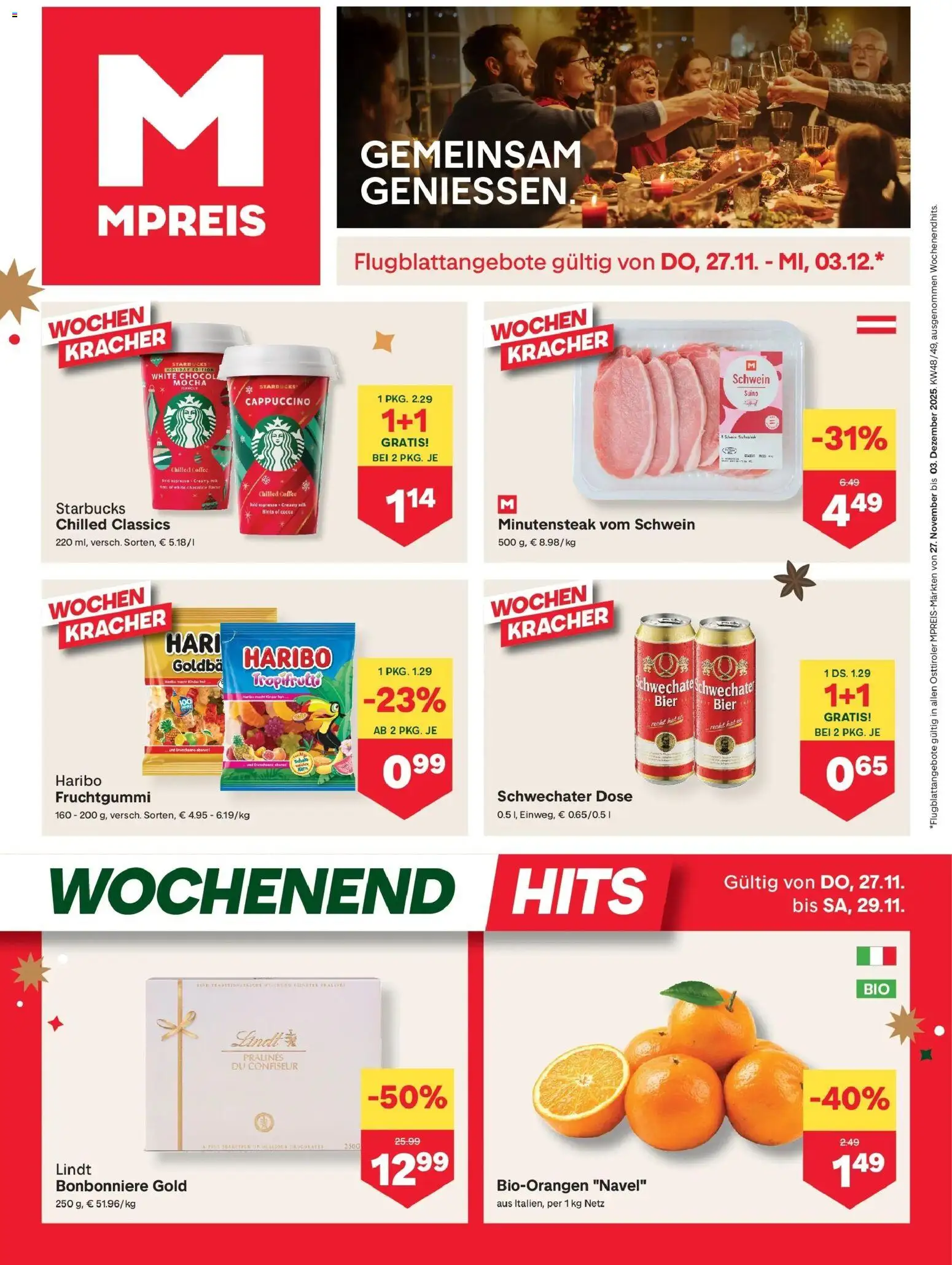 Vorschau der Angebote: MPREIS Velden gültig ab 27.11.2025