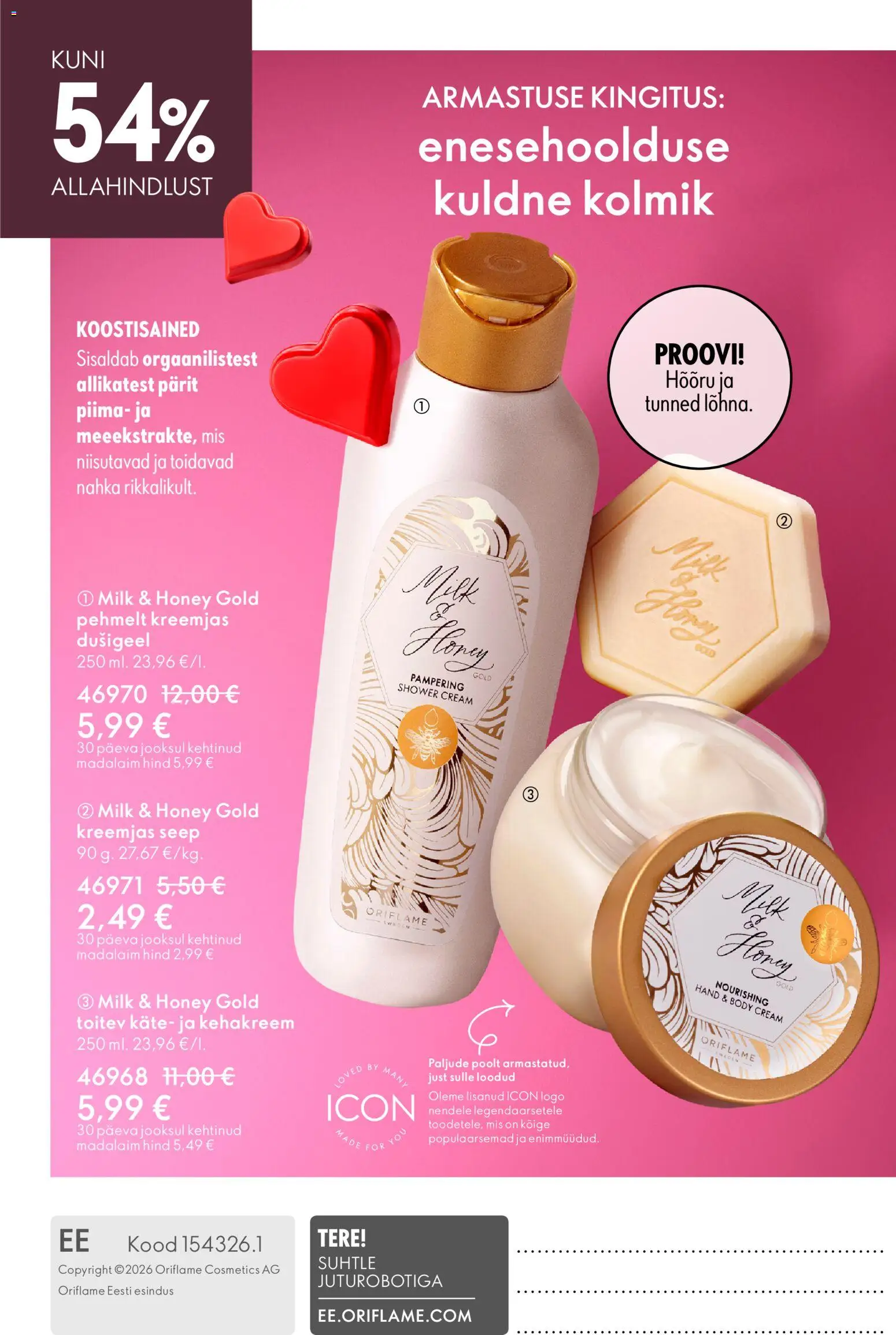 Oriflame kliendilehe eelvaade alates 2026.01.28