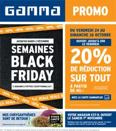 Prévisualisation de Brochure du magasin GAMMA formulaire valide 22/10/2025