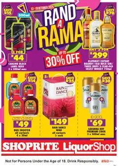Preview of Shoprite flyer valid from 13/10/2025
