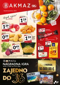 Pregled letka Katalog trgovine Bakmaz vrijedi od 27.11.2025