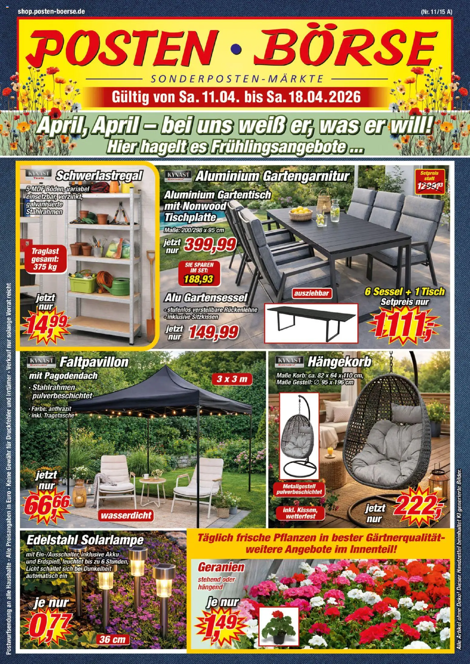 Vorschau von dem Prospekt des Geschäftes Posten Börse, gültig ab dem 11.04.2026