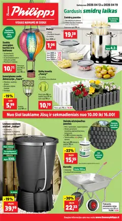 Thomas Philipps parduotuvės leidinio Thomas Philipps leidinys galiojančio nuo 2026.04.13 peržiūra