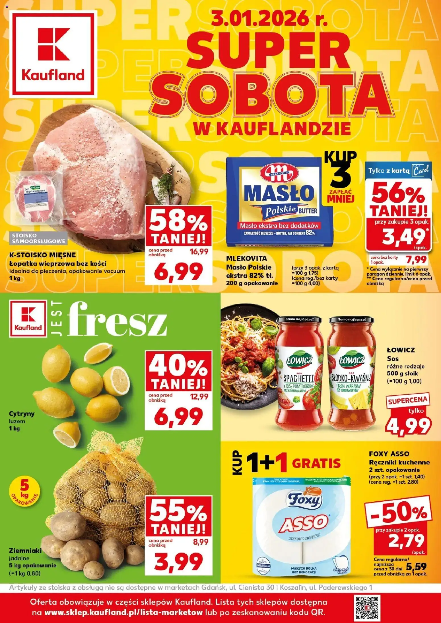 Pogląd gazetki "Super Sobota" ze sklepu Kaufland ważnej od 03.01.2026