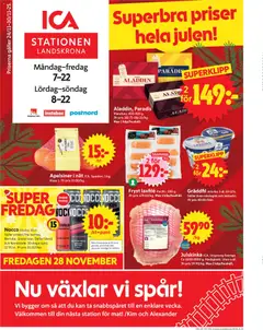 Förhandsgranska reklamblad Landskrona från butik ICA Supermarket gäller från 24/11/2025