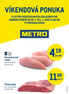 Náhľad Metro letáku platného od 26.02.2026