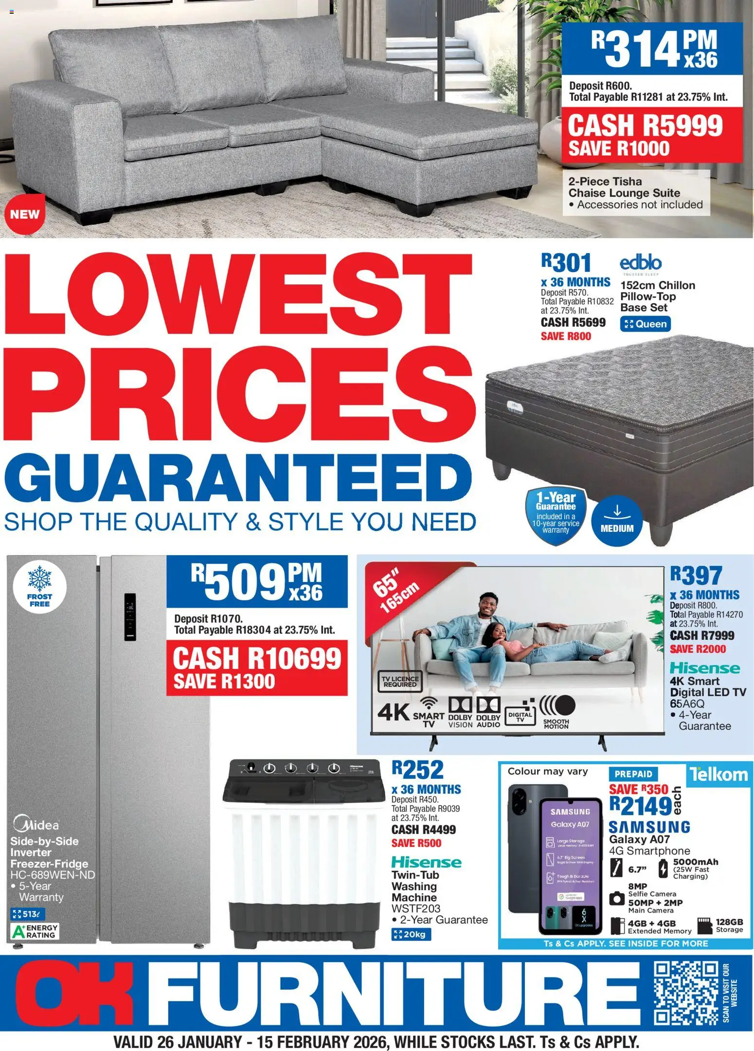 Preview of OK Furniture flyer valid from 26/01/2026