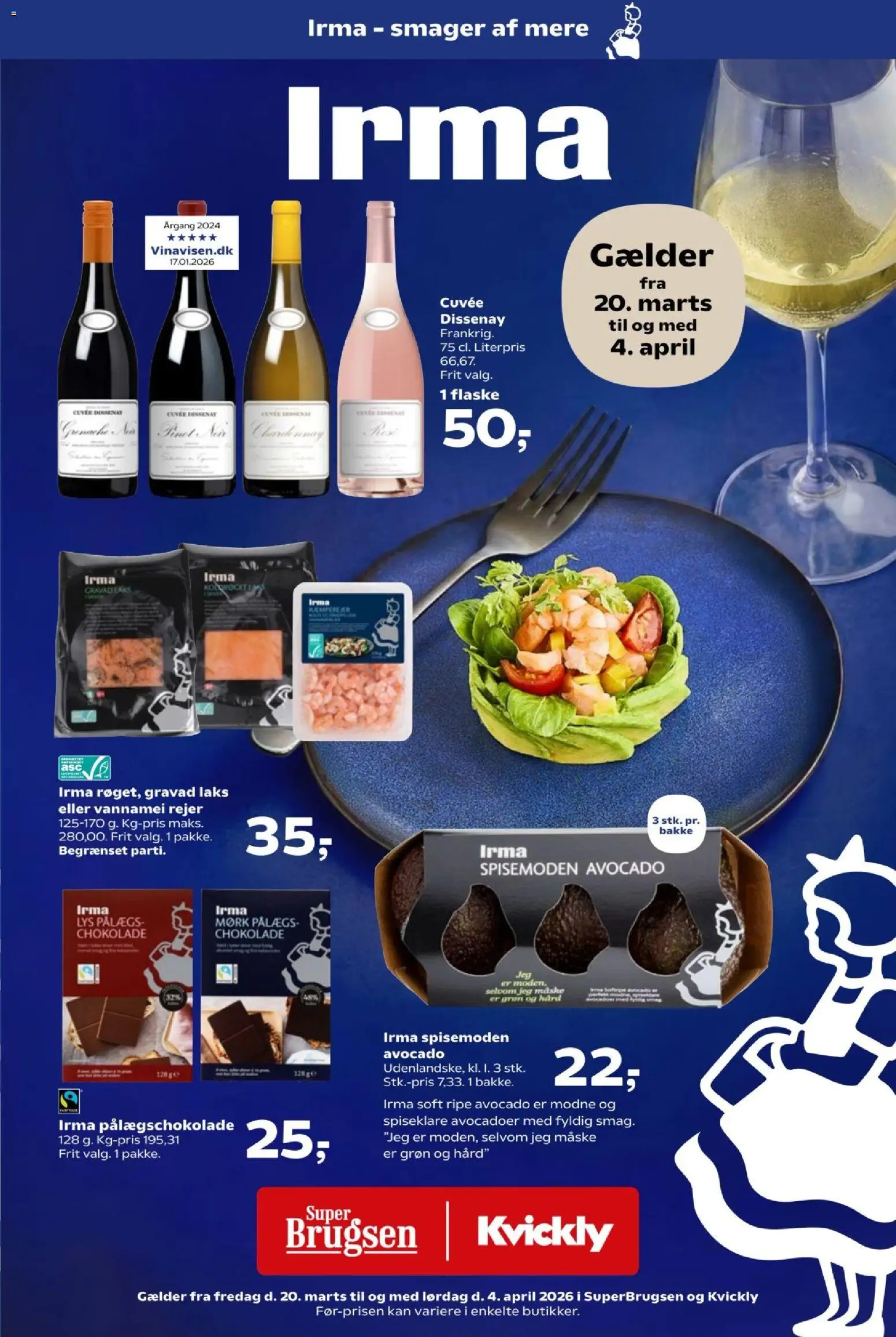 Eksempel på tilbudsavis Kvickly - Irma katalog fra butik Kvickly gyldig fra 20/03/2026