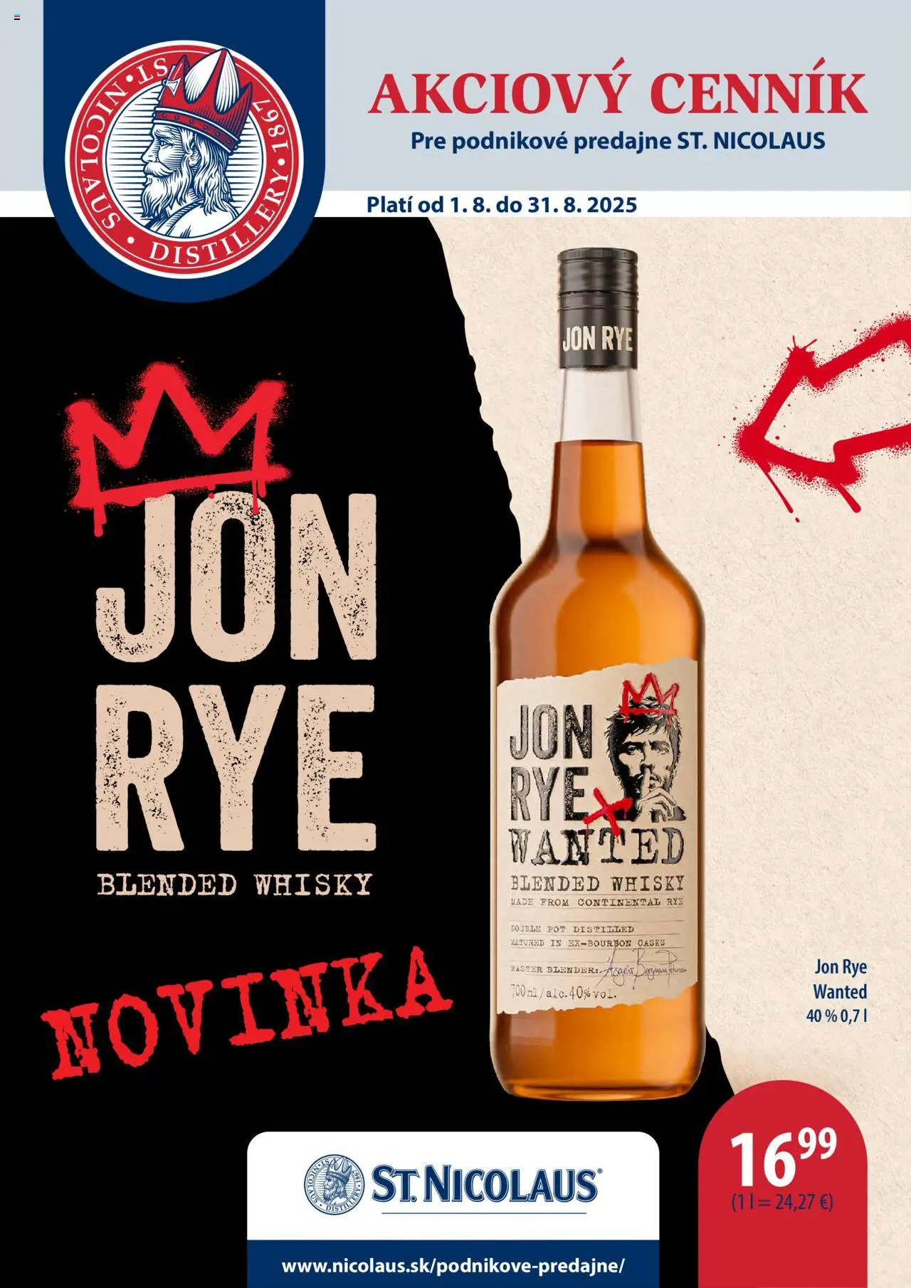 St. Nicolaus Leták (01.08. - 31.08.2025) - Akčná ponuka - Whisky