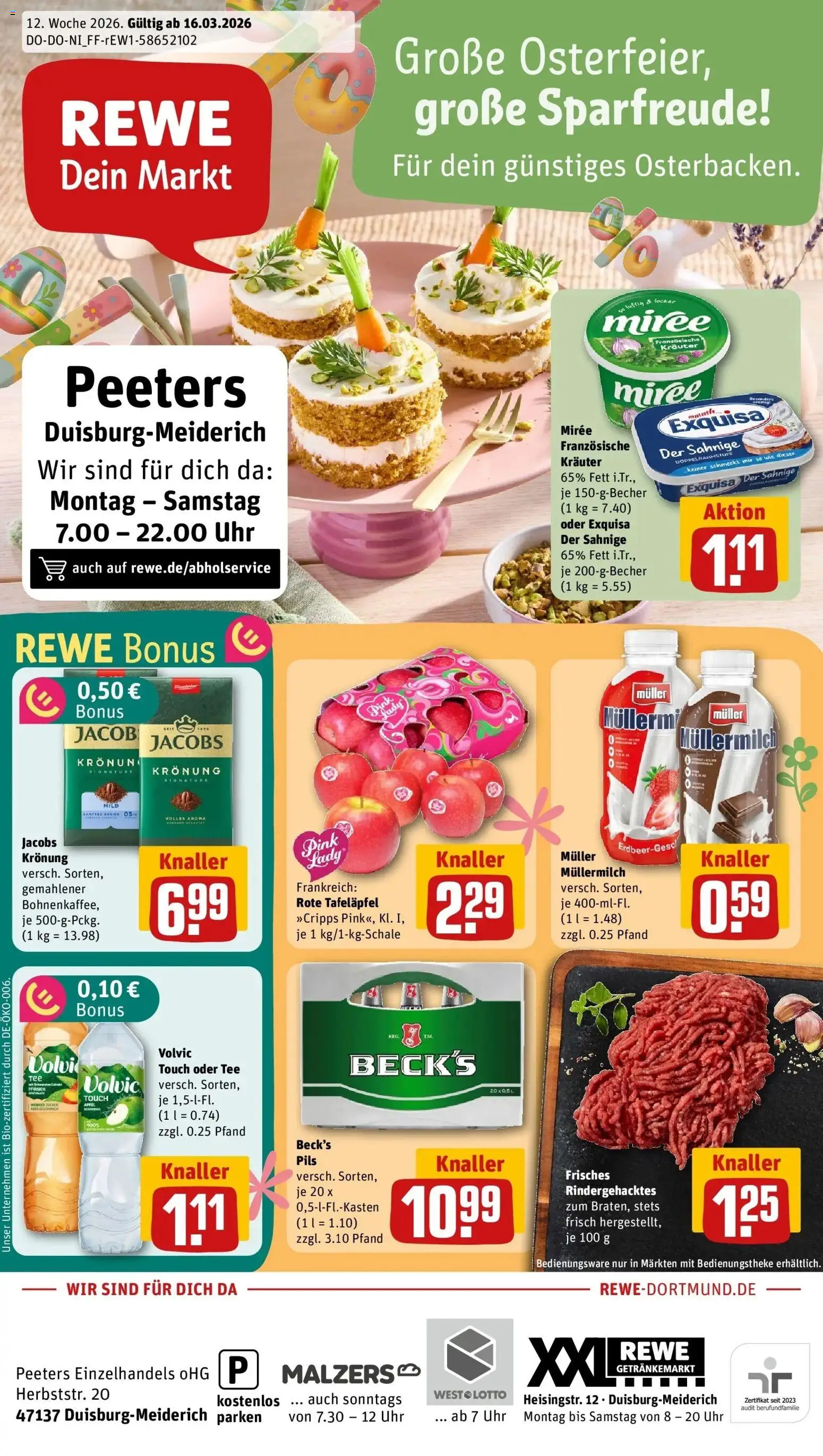 Vorschau von dem Prospekt des Geschäftes Rewe, gültig ab dem 15.03.2026