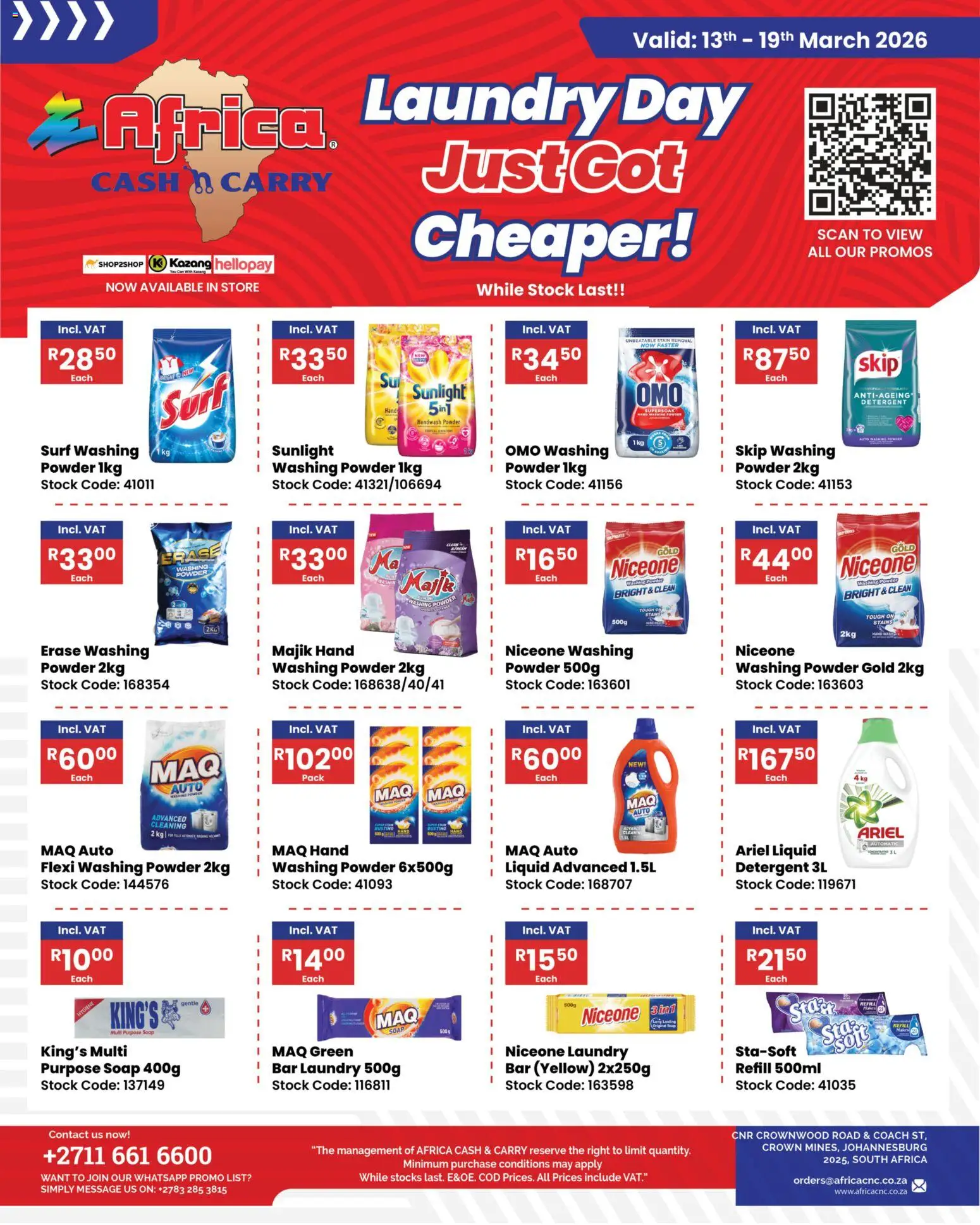 Preview of Africa Cash & Carry flyer valid from 13/03/2026